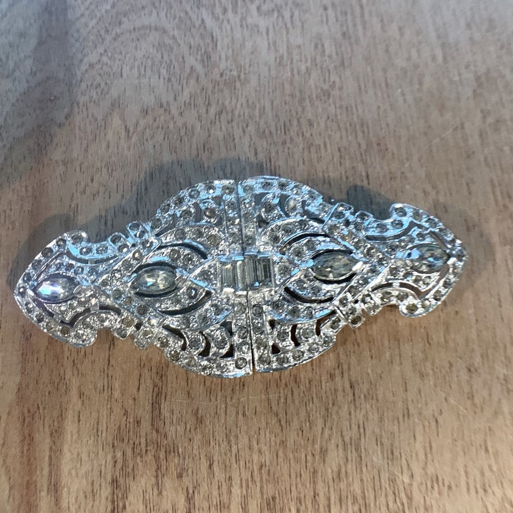 1930's Polcini Duette Dress Clip/Brooch  Vintage collectable  $125 other sites!